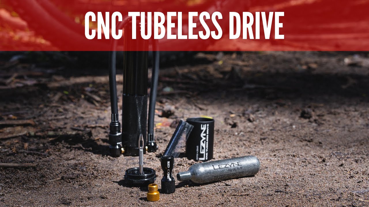 CNC Tubeless Drive | Mountain Bike Hand Pump & Tubeless Tire Plug Kit