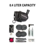 M CADDY - Sacoche LEZYNE de selle Lezyne 0,4L/Fermeture étanche/Bande réfléchissante – Image 2